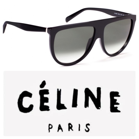 celine black shadow sunglasses